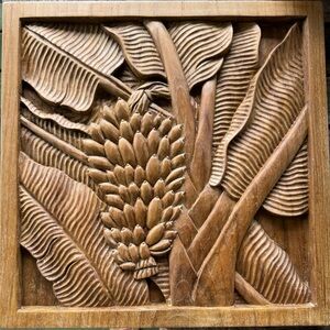 Handcrafted Teak Wooden Banana Tree